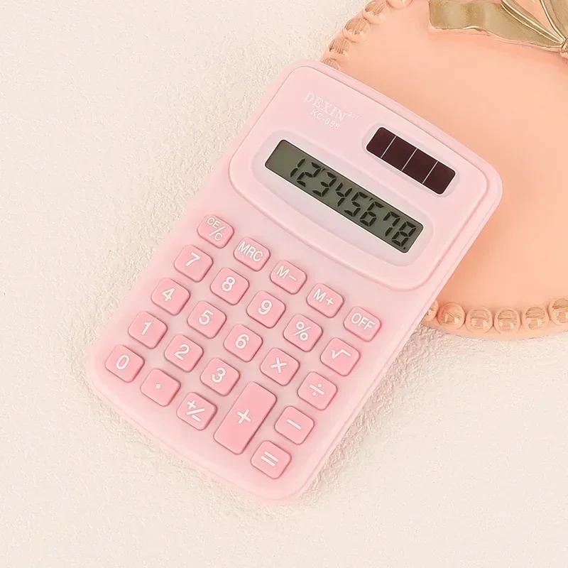 

2025 New Small Calculator Silent Calculator Mini Version Learning Auxiliary Portable Calculator розовый