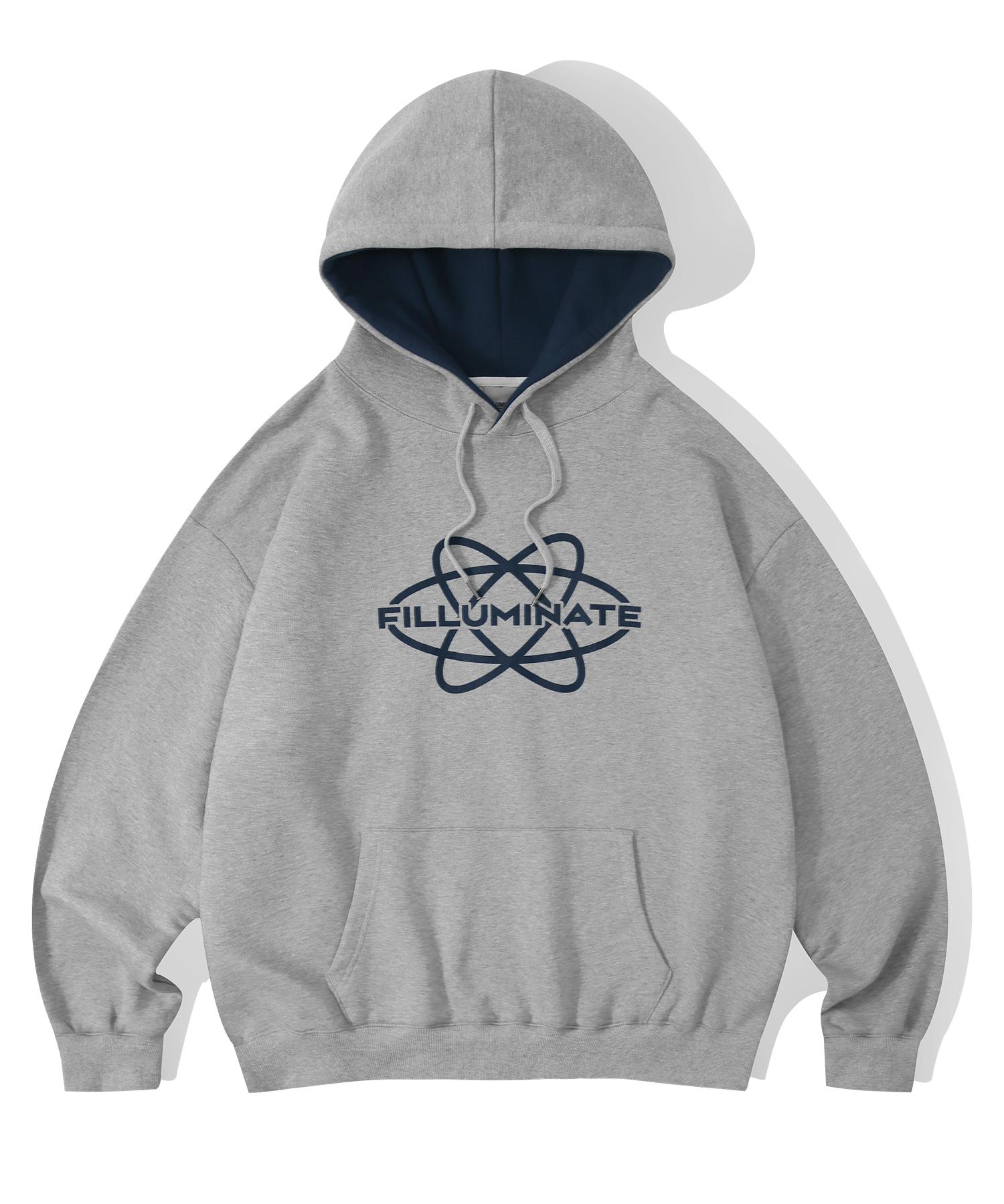 Illuminate Oversized Circle Hoodie - Melange Grey Melange Grey/L