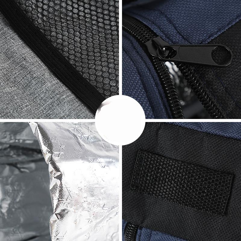 2L Portable Oxford Cloth Circular Insulated Bottle Cooler Bags Camping Accessories Insulated Water Bottle Bag