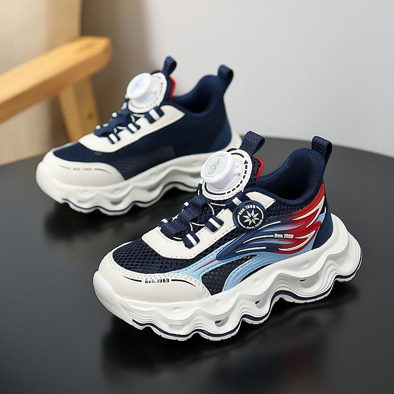 Children's Sports Shoes Girls' Mesh Casual Shoes Wear-resistant and Non-slip Shoes Flow Fashion Children's Sports Shoes Popular Running Shoes