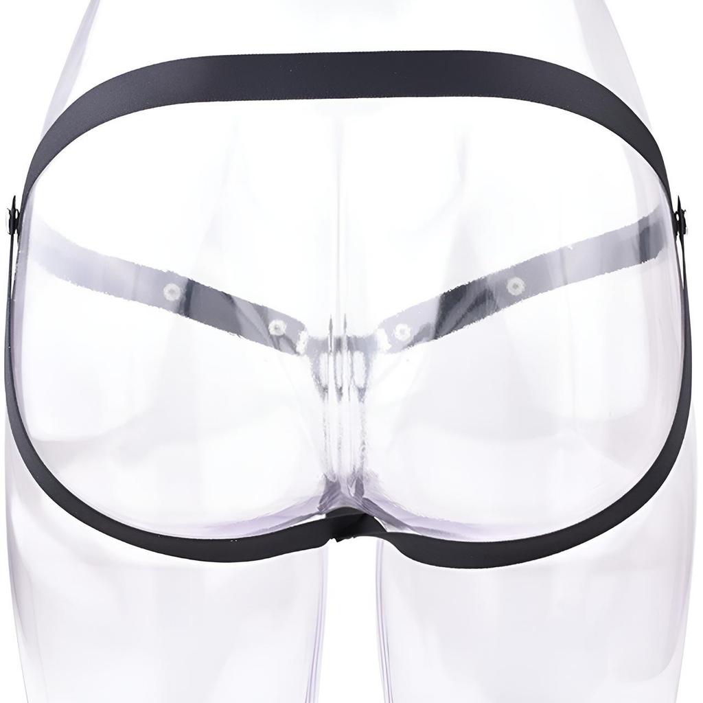 FRRK Metallkäfig für männliche Keuschheit mit Imitation Vagina für Transgender und kleine Penisse, Gebogener Haken Klebe-Typ CB-Schloss.