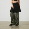 MLB College Style New York Yankees SS24 Embroidered Logo High-Waisted Pleated Skirt Shorts Women skirts Black 3FSKV0143-50BKS