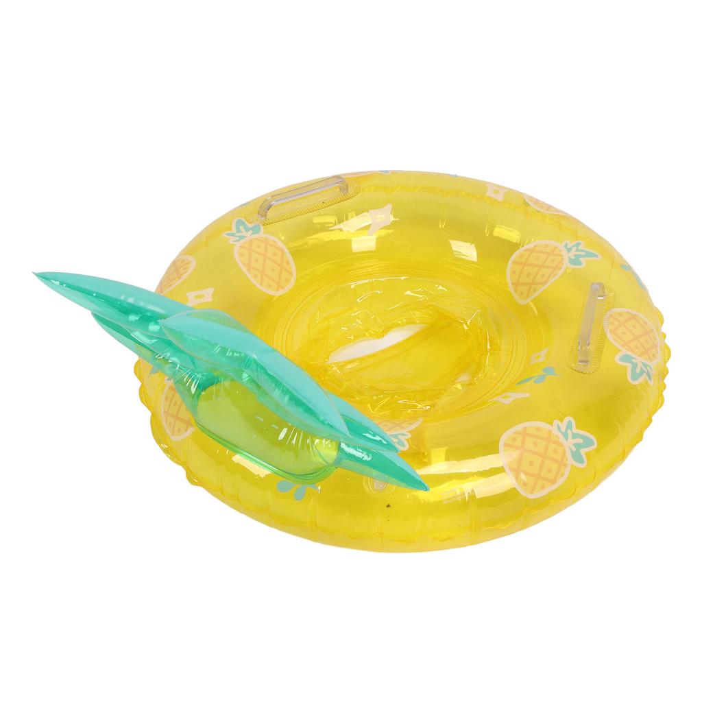 Thickened PVC Baby Swimming Ring Inflatable Baby Pool Float Sponge Bottom Seat Float Ring with Handle