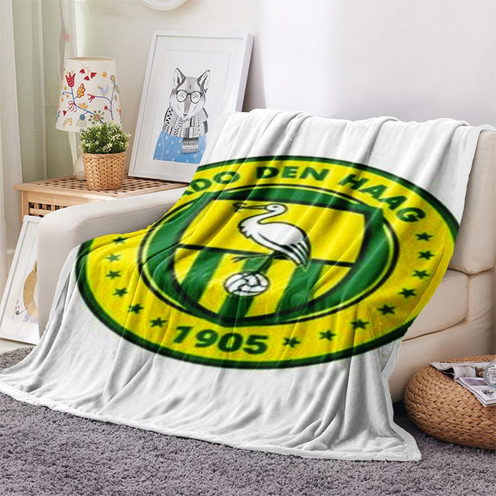 1Pc AFC Bournemouth Print Flannel Blanket, High quality Comfortable for All Seasons, Home Decor, Warmth and Comfort, Perfect for Christmas GiftS