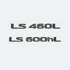 AABGE1 For Lexus LS LS350 LS400 LS460 LS460L LS500h LS600h LS600 Car Trunk ABS Chrome Letters Logos Badge Emblem Decals Styling Sticker