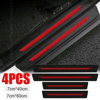 Car Door Plate Sill Scuff Cover Anti-Scratch Sticker Protector Strip Accessories