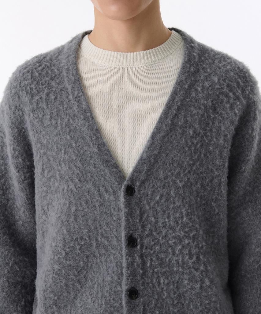 Musinsa Standard Hairy Alpaca Cardigan [Medium Gray]