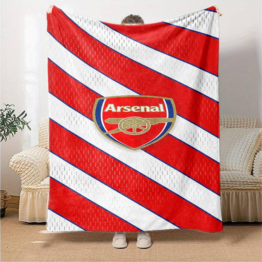 Arsenal Decke Weich Warm Gemütlich Geeignet für Sofa Bett Bettwäsche für Alle Jahreszeiten Wärmende Dekoration Ideales Geschenk für Freunde Familie Paare Picknick