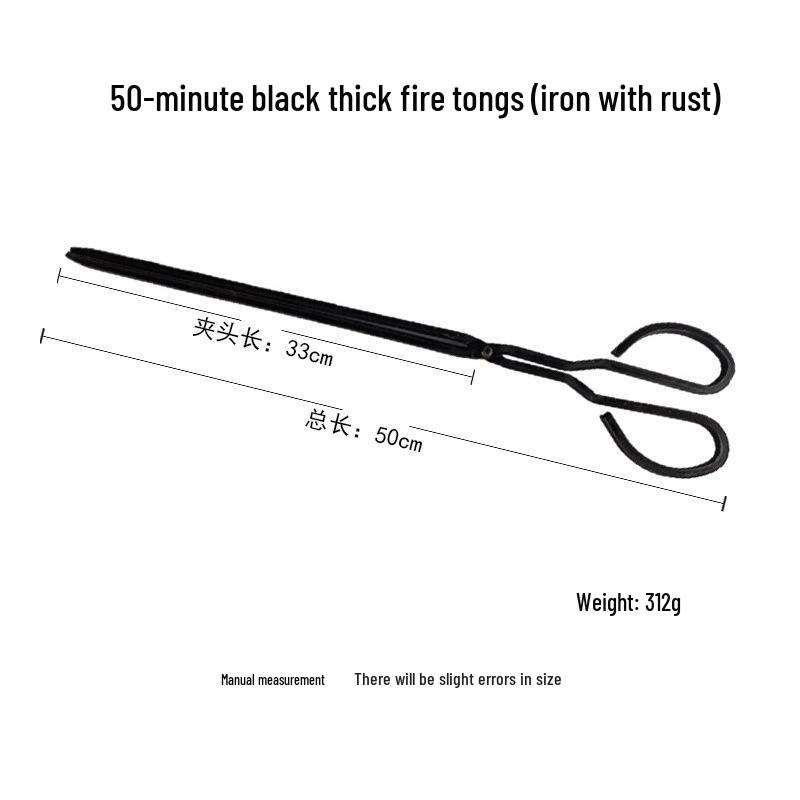 Clești extra lungi pentru cărbune pentru grătar în aer liber și aragaz de uz casnic