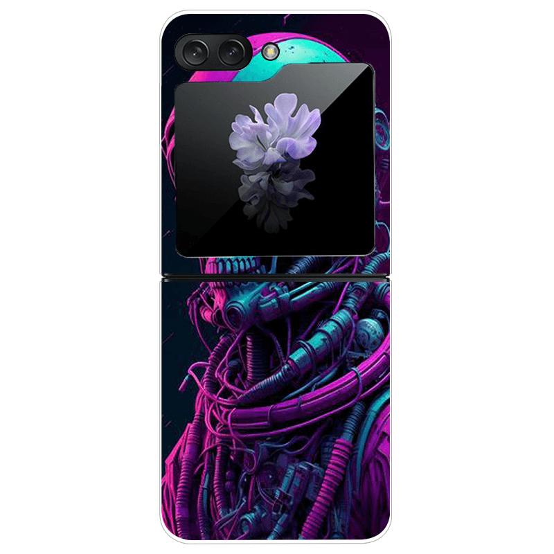 Transparent Case For Samsung Z Flip7 5G Fashion Printing Hard PC Clear Phone Cover For Galaxy Z Flip 7 Protective Fundas Shells