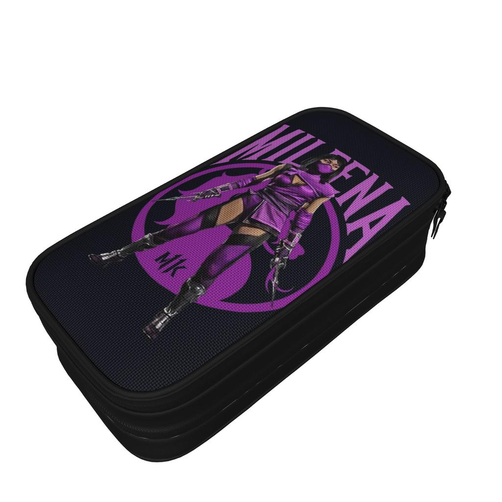 MORTAL KOMBAT MILEENA Pencil Cases Creative Bag Kids Big Capacity School Supplies Zipper Pencilcases