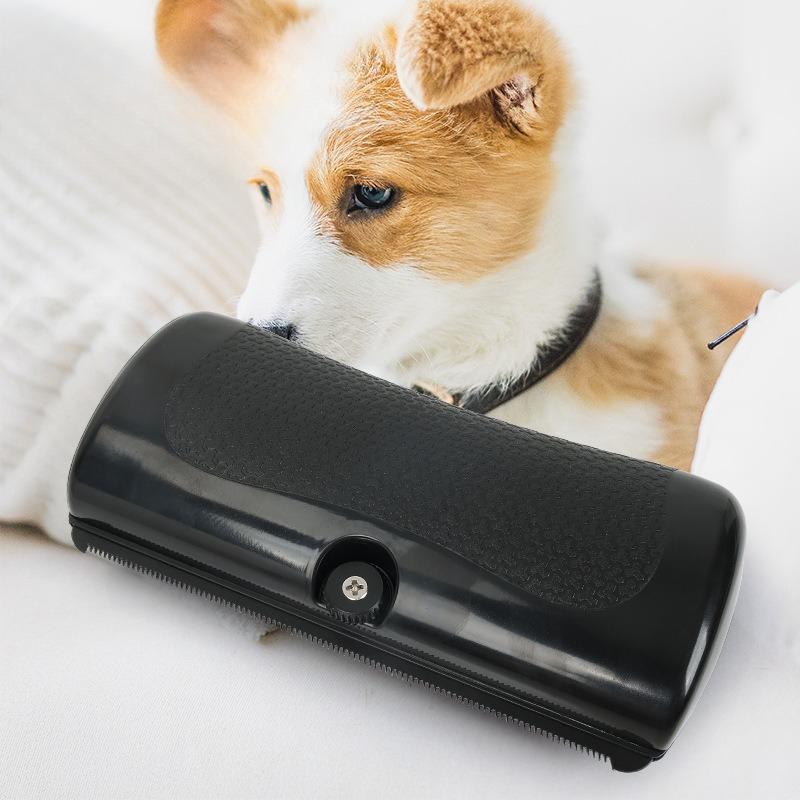 Professional Pet Hair Remover Brush Metal Teeth Floating Grooming Tool Non Slip Handle Portable Horse Cleaning Brush Lice Comb