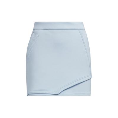 Solid Color Elastic Waist Comfortable Golf Knit Casual Skirt Women Skirts Miracle-Blue HY0860