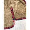 Winter New European American Women's Cotton Linen Printed Hoodie Warm Fleece Coat In Stock