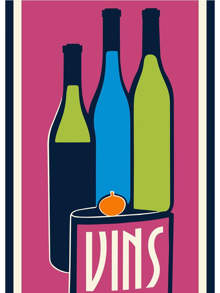 Retro Wein und Jazz Sommer Festival Poster Leinwand Malerei abstrakte Katzen trinken Wandkunst für moderne Wohnzimmer Home Decor