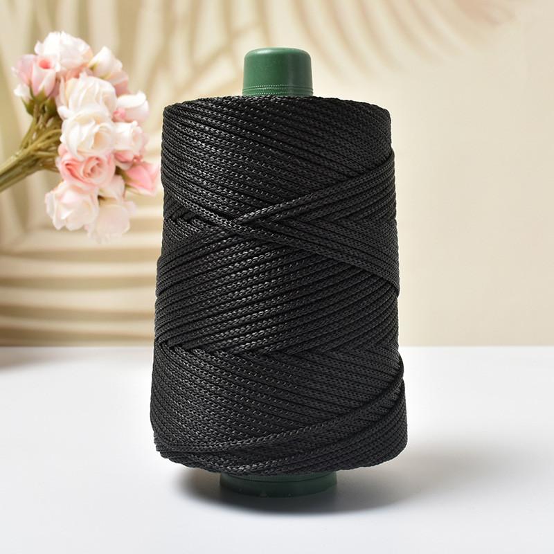 Light-Weight Ice Silk Yarn For Summer Diy Hand-Woven Sun Hat Bag Shoes Cushion Craft Rope Hollow Wool Crocheting Cushion