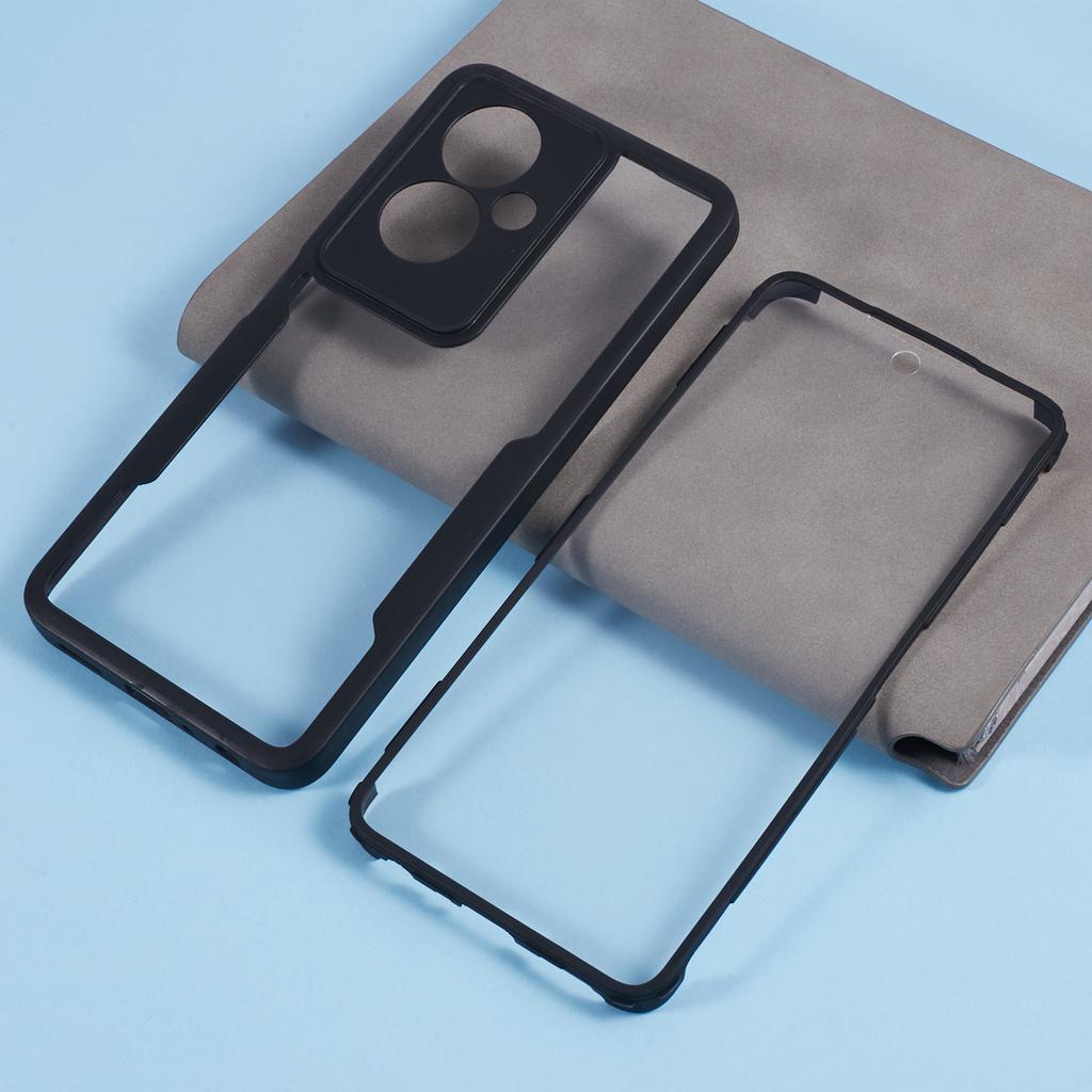 For Oppo A2 5G/A79 5G Case Acrylic+TPU Full Body Shockproof Phone Cover with PET Screen Protector