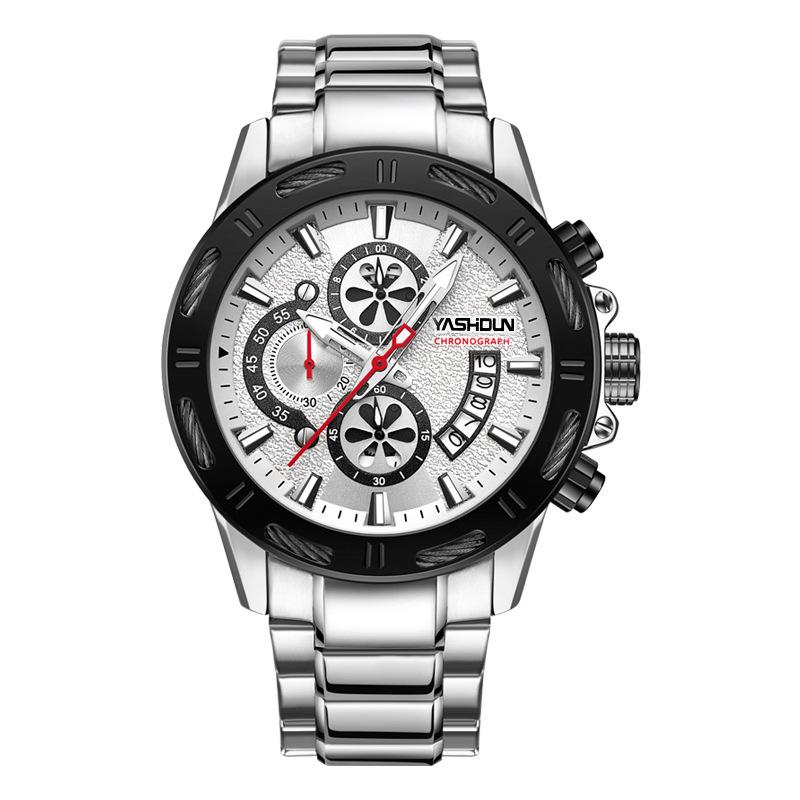 Luminous Racing Sports Men s Waterproof Watch with Large Dial  Calendar