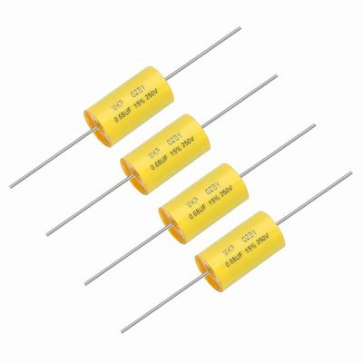 4Pcs0.68uf Frequency Dividing Capacitor 250V Axial Audio Speaker Crossover
