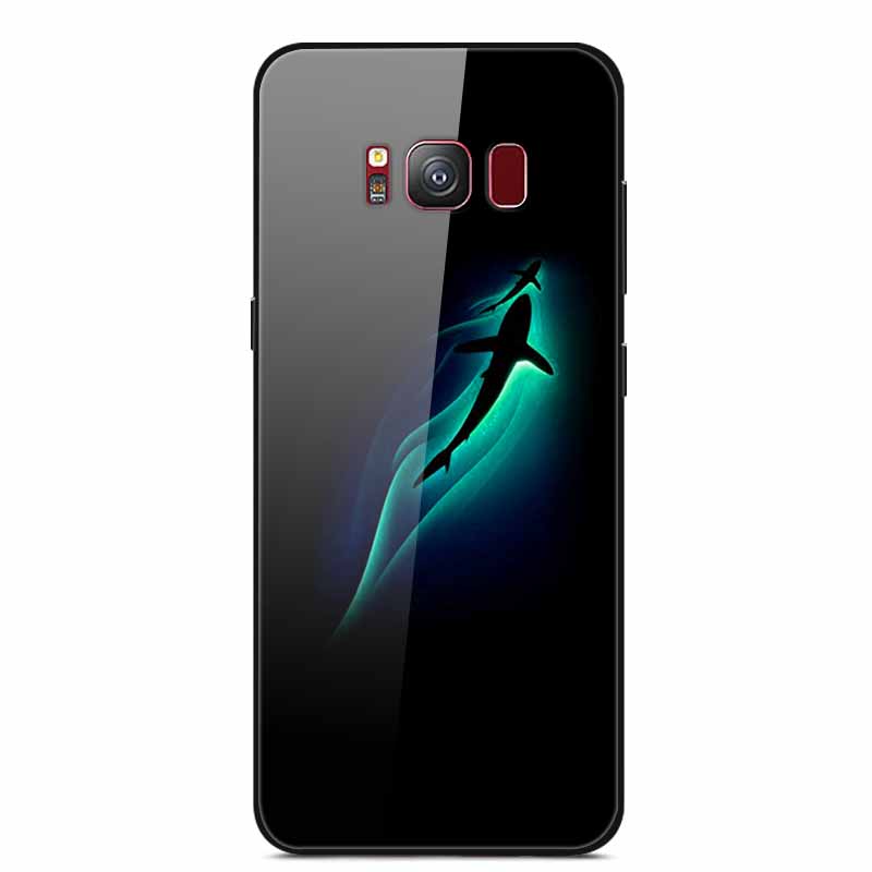 Glass Back Cover For Samsung S8 Plus Phone Case S8Plus Hard Tempered Glass Case For Samsung Galaxy S8 Plus Case S 8 Soft Edge