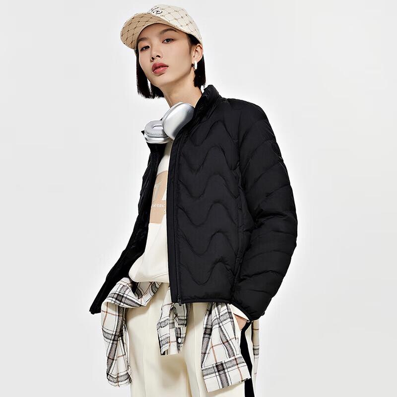 Kappa Women s Lightweight Stand Collar Quilted Short Down Jacket S