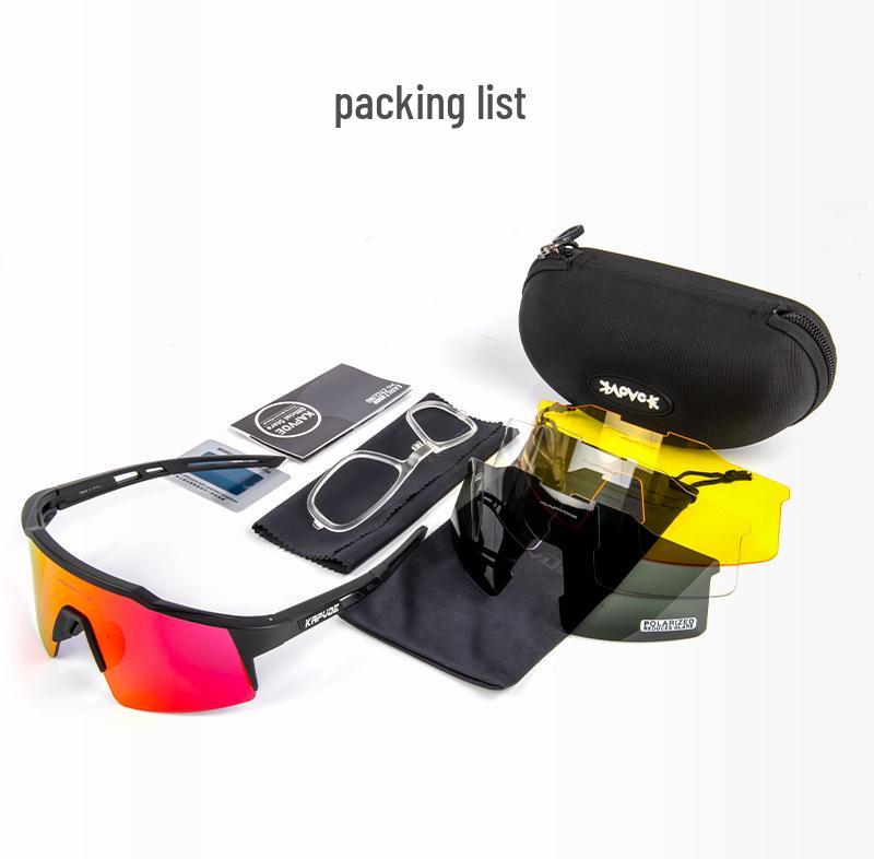 Kapvoe Polarized Cycling Sunglasses Windproof Mountain Bike Sports Glasses