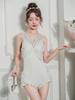 Bañador Sexy Korean Push-Up 2025: Traje de baño de una pieza con soporte de acero para mujer, adelgazante, cubre abdomen
