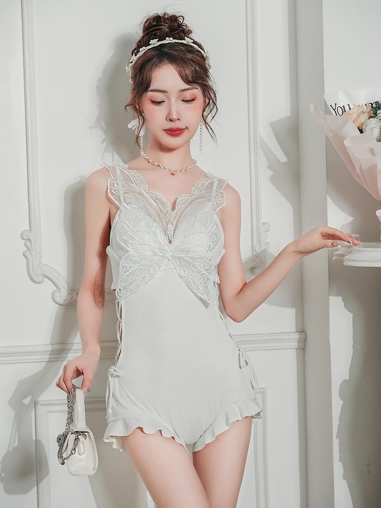 Bañador Sexy Korean Push-Up 2025: Traje de baño de una pieza con soporte de acero para mujer, adelgazante, cubre abdomen