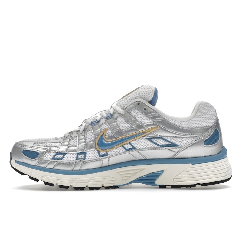 Nike P-6000 Metallic Silver Aegean Storm Unisex Sneakers White Pale-Ivory HJ7246-100
