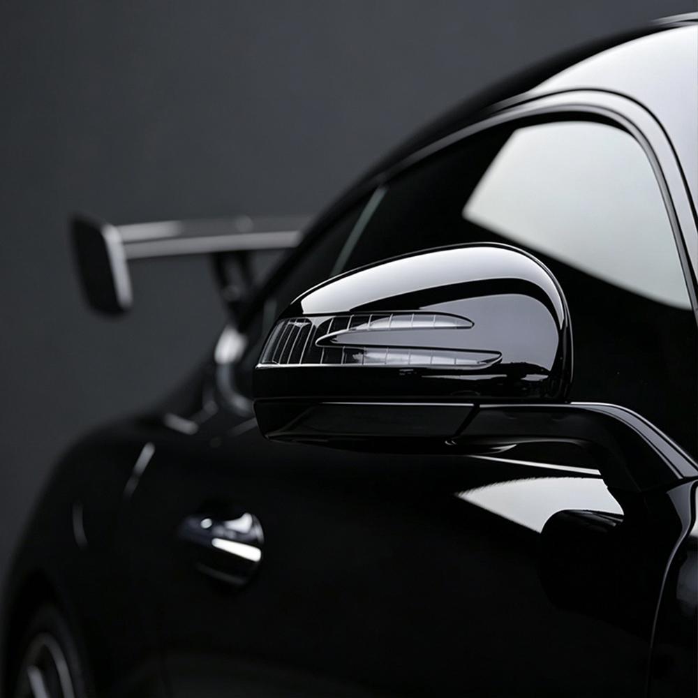 Glossy Black Self-adhesive Vinyl Sticker Circular Film Auto DIY Decal Bubble Free Air Free Car Body Styling Decor Accessories