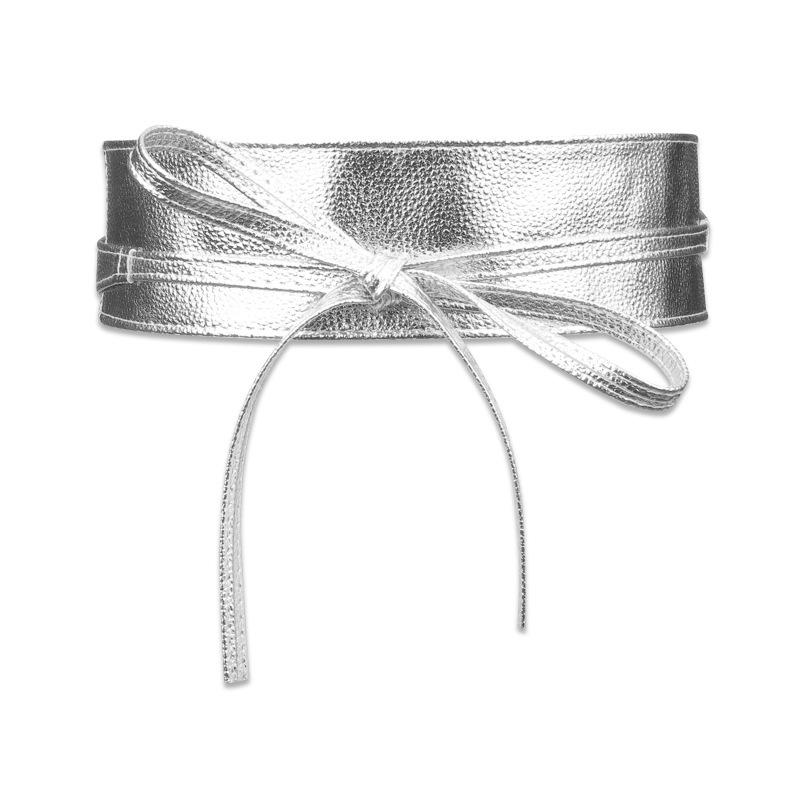 Belts bind Wide belt bowknot dress Cummerbunds (women’s) Leather Waistbanddecorate