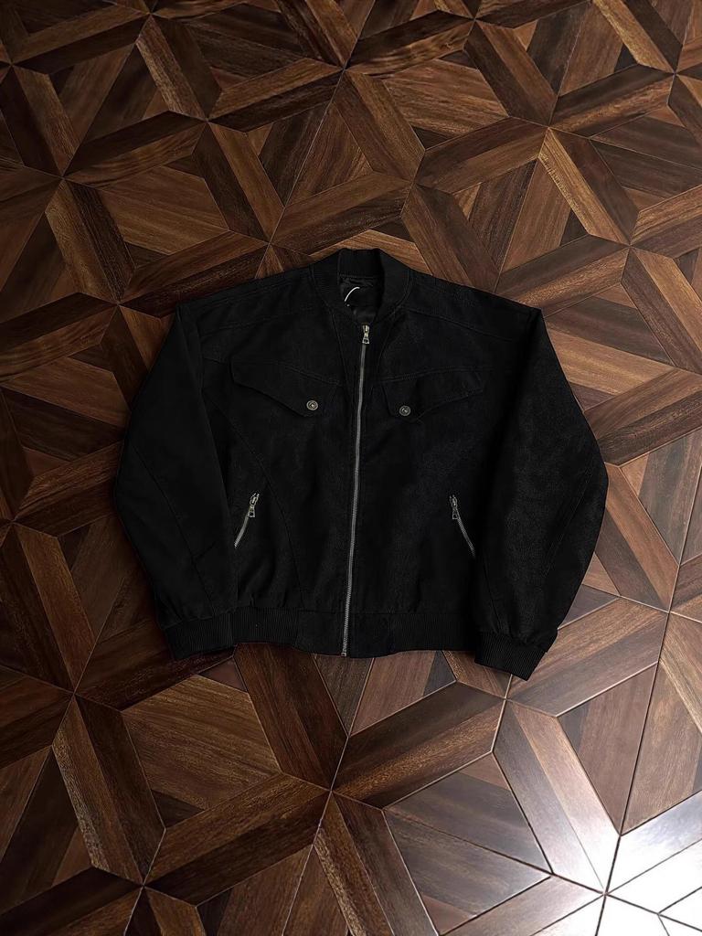 2025 Unisex Herbst/Winter Amerikanische Retro Harrington Jacke - Ausgewaschener Trendiger Lockere Passform für Lässige Frühjahrs-/Herbstkleidung