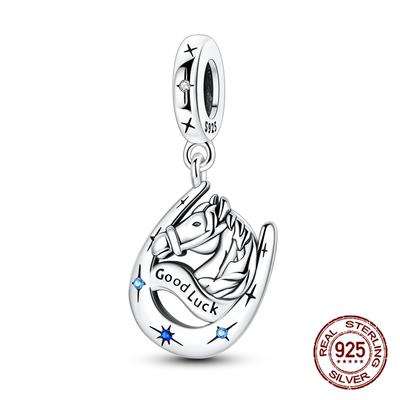 Copper Good Lucky Horseshoe U Pendants Charms Fits Genuine Charms Bracelet Women DoItYourself Jewellery Gifts