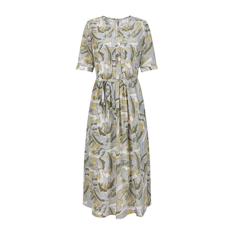

Mulberry Silk Geometric Print Dress L