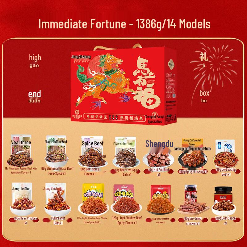 Jiang Zhizhong Sichuan Beef Snacks