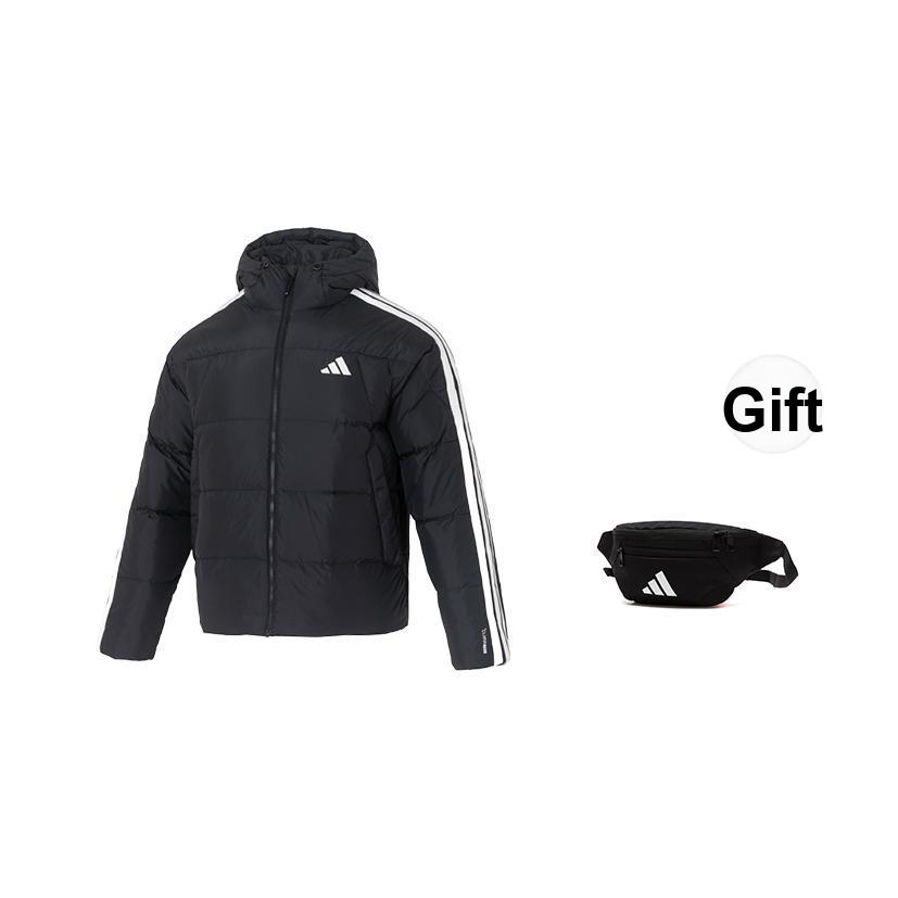 adidas Warm Windproof Striped Zipper Duck Down Jacket Men Jackets KC2493