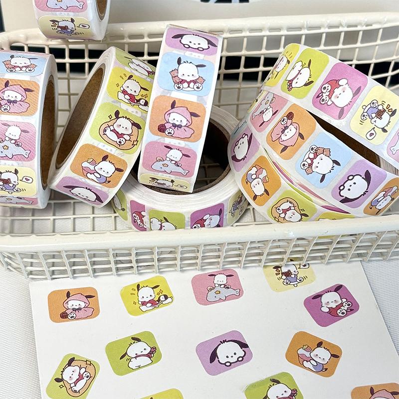 500Pcs/Roll Cartoon Capybara Sticker Decals Decoration Diy Phone Notebook Suitcase Laptop Kids Sticker