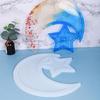 Handmade Resin Art Silicone Mold Moon Star Design Flexible Ornament Moulds Silicone Texture Perfect for Storage Dishes