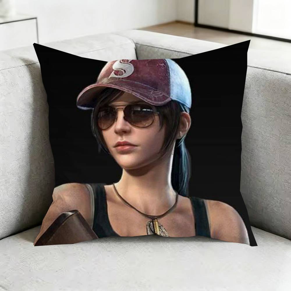 PUBGG MOBILE Game Pillow Case Square DoubleSided Sofa Cushion Cover Bedroom Bedside Pillow Gift