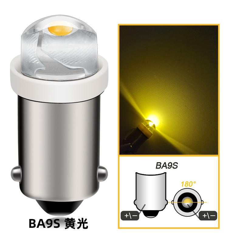 

Автомобильная светодиодная лампа BA9S миниатюрная лампа 6В 12В неполярная приборная лампа лампа для чтения подсветка двери подсветка багажника 6V yellow light