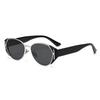 Retro cat eye sunglasses women's round face thin advanced sunglasses old money wind UV protection glasses