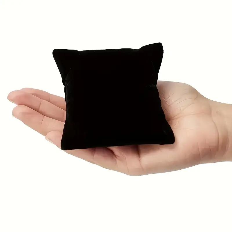 WTEMPO Velvet Jewelry Display Pillows Soft Black Cushion Stands for Bracelets & Watches Storage Packaging Supplies for Beading Jewelry Making