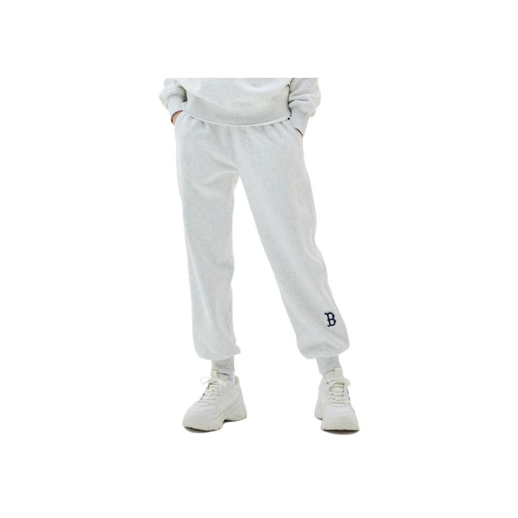 New MLB Knitted Sweatpants Unisex Gray 3APTB0336-43MGL