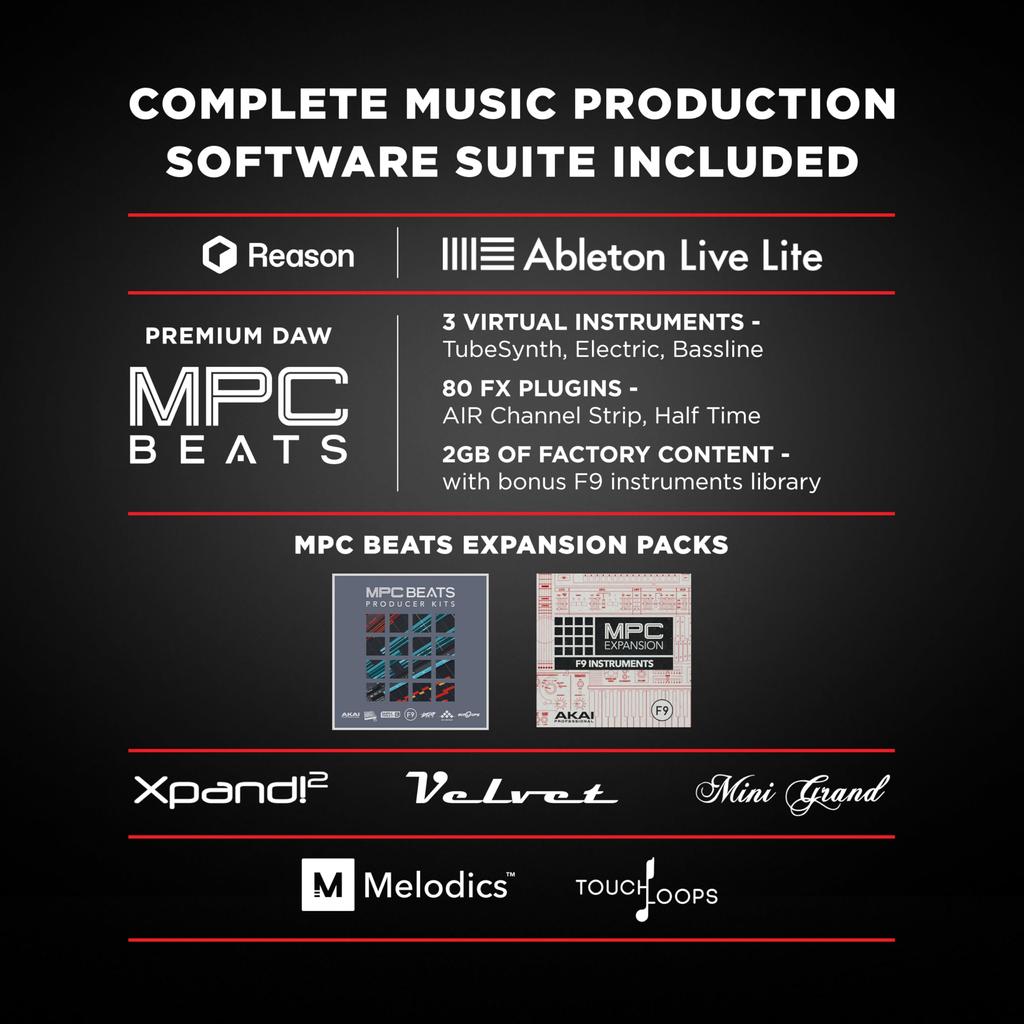 USB MIDI 61 Piano Sound Source Software Music Wide Range of Performances with Both Hands Keystation61 III M-Audio Keyboard, Keys, Semi-Weight,