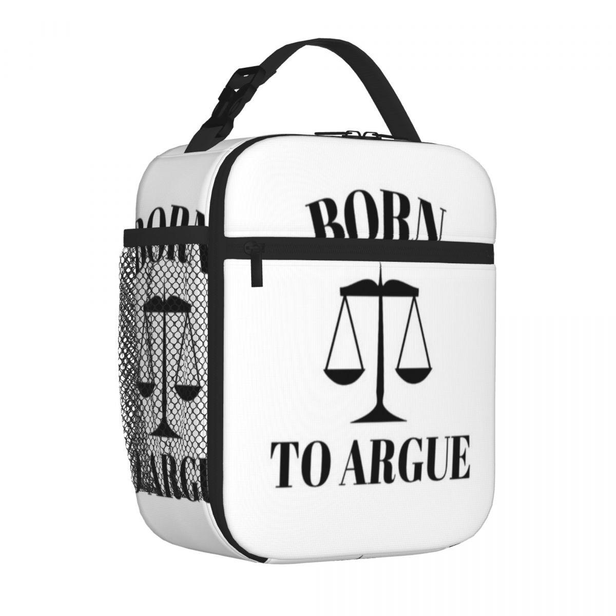 Bestselling Born To Argue Law Students Military Style Food Storage Bag Business Trip Lunch Handbag One Size