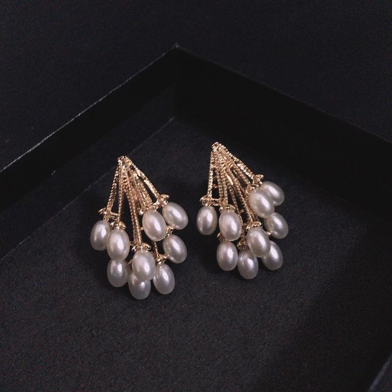 

Барочные серьги с имитацией жемчуга для женщин без пирсинга Винтажные серьги-клипсы