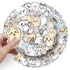 50 japanische Chiikawa Sticker - Niedliche wasserfeste Cartoon-Dekorationen für Handyhüllen, mit Jiikawa und Little Mochi Designs.