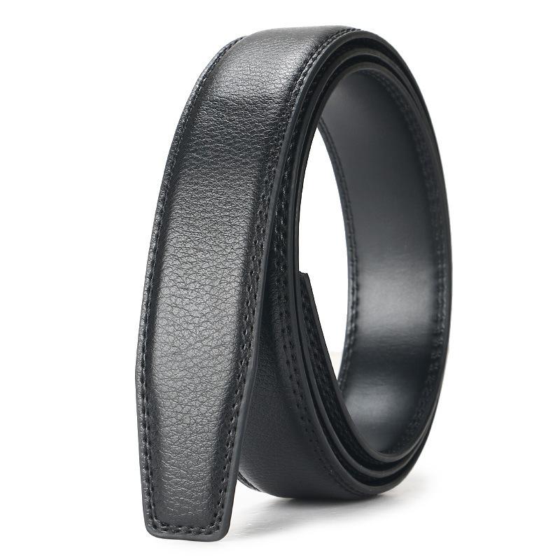 Curea din piele de vacă cu două straturi de 3,1 cm, corp de curea, curea din piele naturală, curea cu cataramă automată