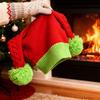 Knitted Fabric Christmas Beanie Hat Crochet Design Winter Santa Hat Holiday Knit Cap  Winter Season