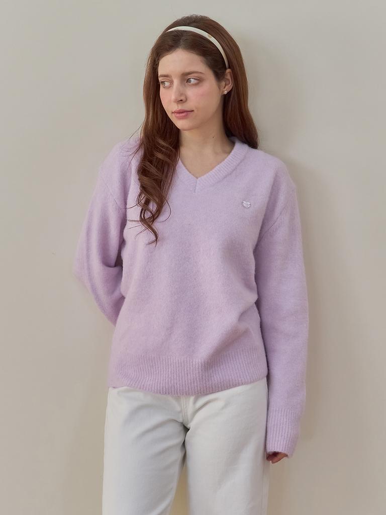 Mejongleuhaleu Candy V-Neck Knit 4 Colors